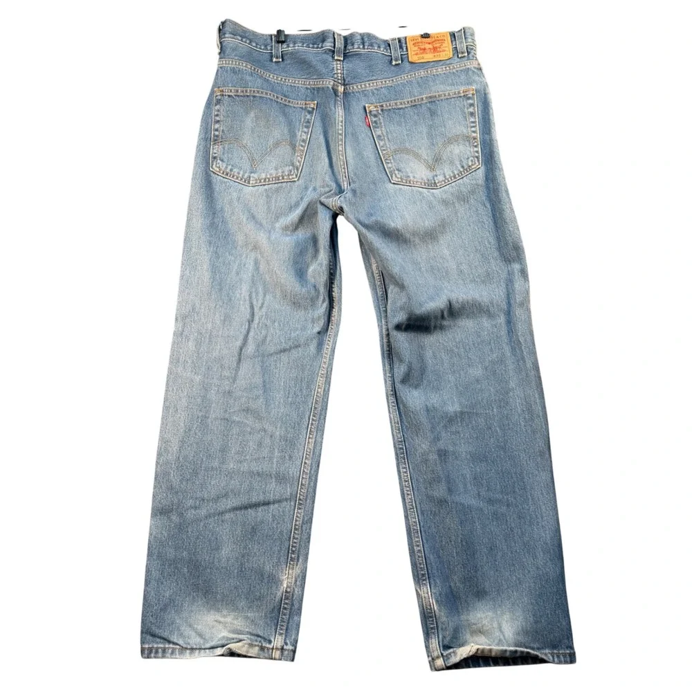 Levis 550 Relaxed Fit Mens Jeans 38x30 Medium Wash Blue Denim 00550-4886